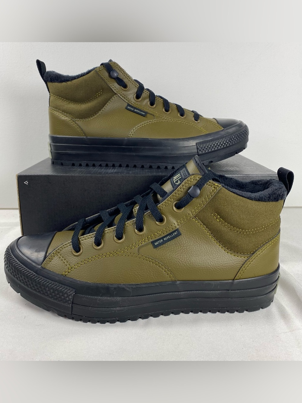 Converse CTAS Malden Street Boot Mid Mens 9.5 Olive Black A14618C NWOB